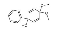 4,4-Dimethoxy-1-phenyl-2,5-cyclohexadien-1-ol Structure