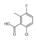 6-chloro-3-fluoro-2-methylbenzoic acid Structure