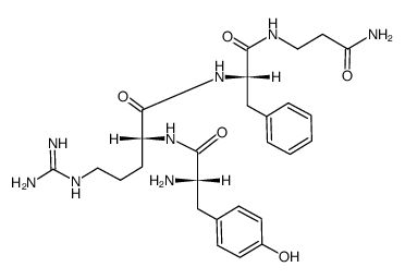 Tyr-D-Arg-Phe-β-Ala-NH2结构式