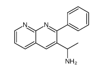 1-(2-phenyl-1,8-naphthyridin-3-yl)ethanamine结构式