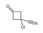 1-chloro-3-oxocyclobutane-1-carbonitrile结构式
