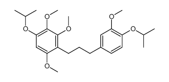 1-isopropoxy-4-(3-(4-isopropoxy-3-methoxyphenyl)propyl)-2,3,5-trimethoxybenzene Structure