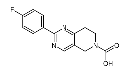2-(4-fluorophenyl)-7,8-dihydro-5H-pyrido[4,3-d]pyrimidine-6-carboxylic acid Structure