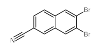 6,7-二溴-2-萘腈结构式