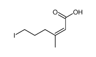 (Z)-6-iodo-3-methylhex-2-enoic acid结构式