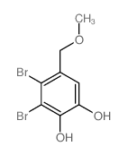 1,2-Benzenediol,3,4-dibromo-5-(methoxymethyl)-结构式