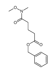 Benzyl 5-[methoxy(methyl)amino]-5-oxopentanoate structure
