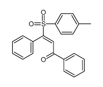 3-(4-methylphenyl)sulfonyl-1,3-diphenylprop-2-en-1-one结构式