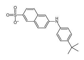 6-(4-tert-butylanilino)naphthalene-2-sulfonate结构式
