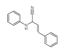 3-Butenenitrile,4-phenyl-2-(phenylamino)-结构式