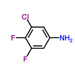 3-Chloro-4,5-difluoroaniline结构式