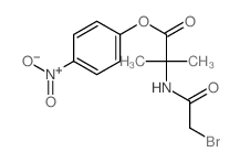 Alanine,N-(bromoacetyl)-2-methyl-, 4-nitrophenyl ester (9CI) structure