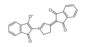 1-(1,3-dioxo-indan-2-yl)-4-(1,3-dioxo-indan-2-ylidene)-3,4-dihydro-2H-pyrrolium betaine Structure