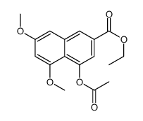 Ethyl 4-acetoxy-5,7-dimethoxy-2-naphthoate Structure