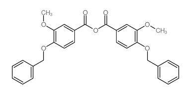 (3-methoxy-4-phenylmethoxybenzoyl) 3-methoxy-4-phenylmethoxybenzoate结构式