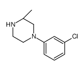 (3R)-1-(3-chlorophenyl)-3-methylpiperazine结构式