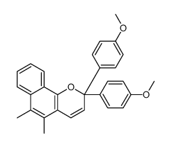 2,2-bis(4-methoxyphenyl)-5,6-dimethylbenzo[h]chromene Structure