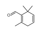 1,4-Cyclohexadiene-1-carboxaldehyde, 2,6,6-trimethyl- (9CI) Structure