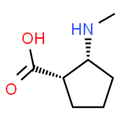 Cyclopentanecarboxylic acid, 2-(methylamino)-, cis- (9CI)结构式