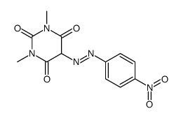 1,3-dimethyl-5-[(4-nitrophenyl)diazenyl]-1,3-diazinane-2,4,6-trione结构式