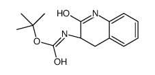 tert-butyl N-[(3S)-2-oxo-3,4-dihydro-1H-quinolin-3-yl]carbamate Structure