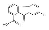 9H-Fluorene-1-carboxylicacid, 7-chloro-9-oxo-结构式