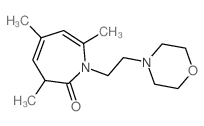 2H-Azepin-2-one,1,3-dihydro-3,5,7-trimethyl-1-[2-(4-morpholinyl)ethyl]-结构式