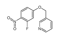 3-[(3-fluoro-4-nitrophenoxy)methyl]pyridine Structure