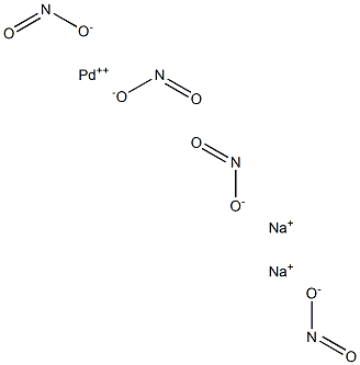 disodium tetrakis(nitrito-N)palladate(2-) structure