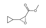 Oxiranecarboxylic acid, 3-cyclopropyl-, methyl ester, (2R,3R)- (9CI) structure