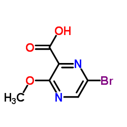 6-Bromo-3-methoxy-2-pyrazinecarboxylic acid Structure