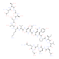 HIV-1 gag Polyprotein (121-140)结构式