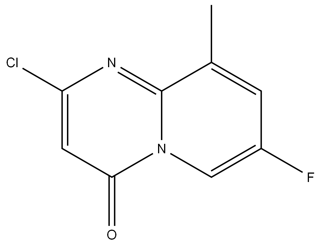 2-Chloro-7-fluoro-9-methyl-4H-pyrido[1,2-A]pyrimidin-4-one Structure