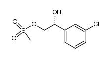 (R)-(-)-1-(3-chlorophenyl)-1,2-ethanediol-2-methanesulfonate结构式