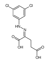 2-[(3,5-dichlorophenyl)hydrazinylidene]pentanedioic acid结构式