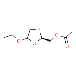 1,3-Oxathiolane-2-methanol,5-ethoxy-,acetate,(2S)-(9CI)结构式