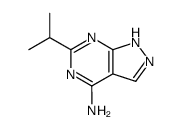 6-isopropyl-1(2)H-pyrazolo[3,4-d]pyrimidin-4-ylamine Structure