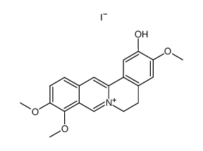 2-hydroxy-3-methoxy-9,10-dimethoxyprotoberberine iodide Structure