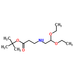 tert-Butyl N-(2,2-diethoxyethyl)-β-alaninate Structure