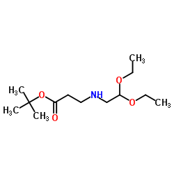 tert-Butyl N-(2,2-diethoxyethyl)-β-alaninate结构式