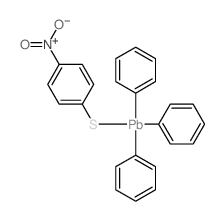 Plumbane, [(4-nitrophenyl)thio]triphenyl- Structure