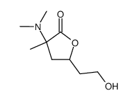 3-(dimethylamino)-5-(2-hydroxyethyl)-3-methyldihydrofuran-2(3H)-one结构式