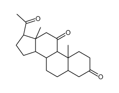 5α-孕烷-3,11,20-三酮结构式