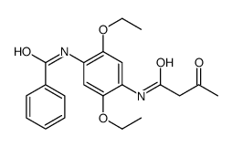 N-[2,5-diethoxy-4-(3-oxobutanoylamino)phenyl]benzamide结构式