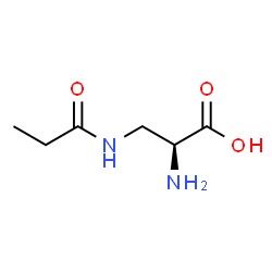 L-Alanine, 3-[(1-oxopropyl)amino]- (9CI) Structure
