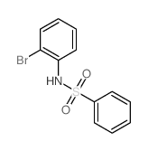 N-(2-bromophenyl)benzenesulfonamide Structure