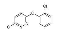 3-chloro-6-(2-chlorophenoxy)pyridazine Structure