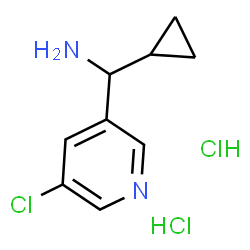 (5-氯吡啶-3-基)(环丙基)甲胺盐酸盐结构式