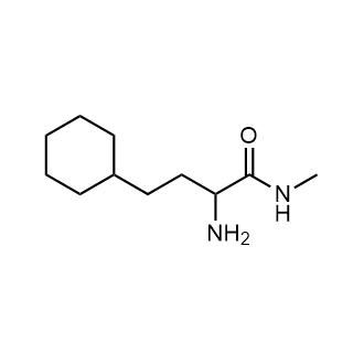 2-Amino-4-cyclohexyl-N-methylbutanamide structure