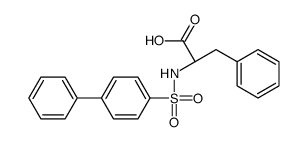 (2S)-3-phenyl-2-[(4-phenylphenyl)sulfonylamino]propanoic acid Structure